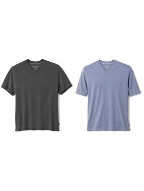 Big & Tall Coastal Crest IslandZone® V-Neck Shirt Mens 2XL Bundle of Two